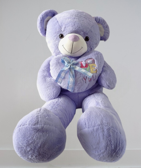 120-CM Huggable Giant Teddy Bear Valentines Gift Purple