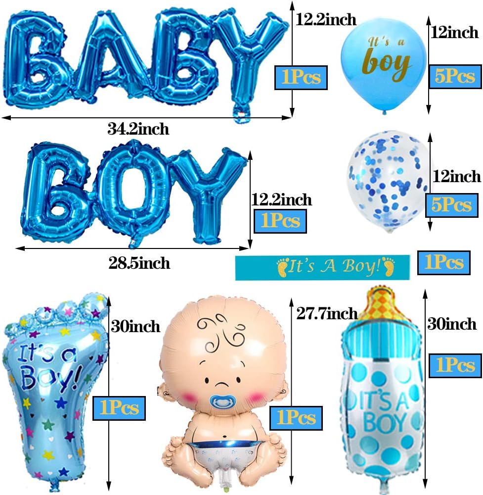 Baby Shower Decorations For Boy Set