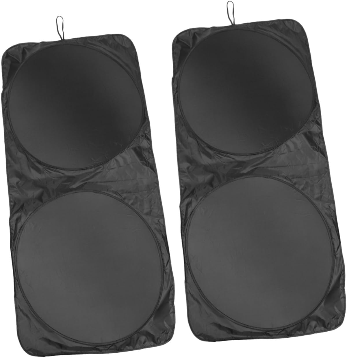 2-Pieces Foldable Car Windshield Sunshade Large Size UV Protection Universal Auto Sun Shade Part Vehicle Accessories