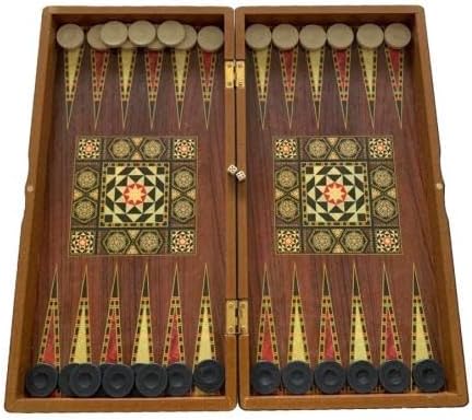 Non Magnetic 3-in-1 Board Game Chess, Checkers and Backgammon