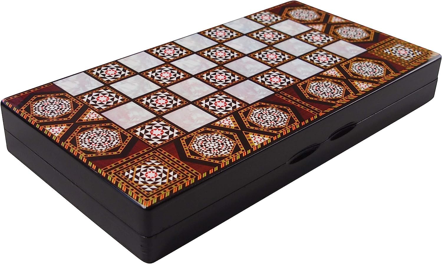 Non Magnetic 3-in-1 Board Game Chess, Checkers and Backgammon