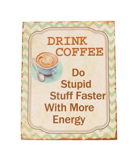 4-Pieces Assorted Retro Coffee Canvas Wall Design