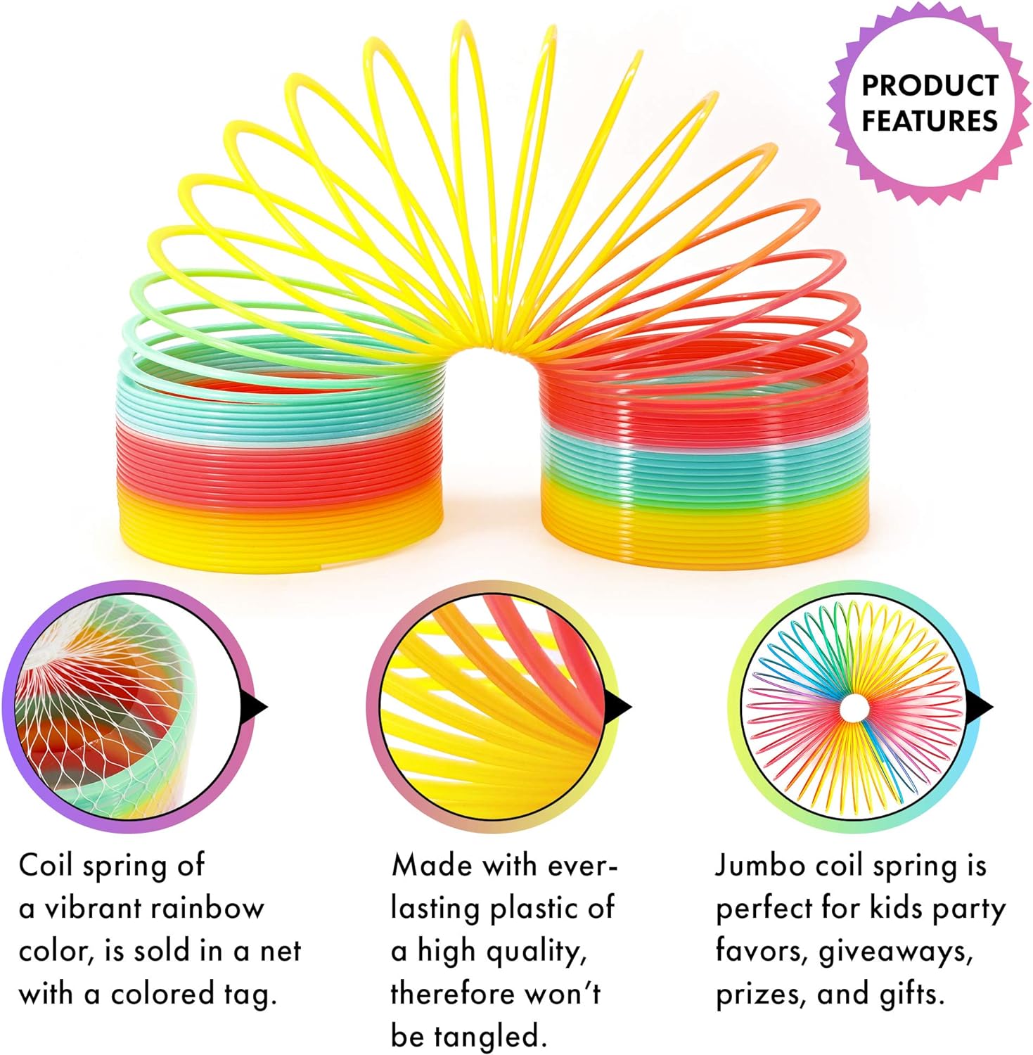 Giant Rainbow Coil Springs Toy