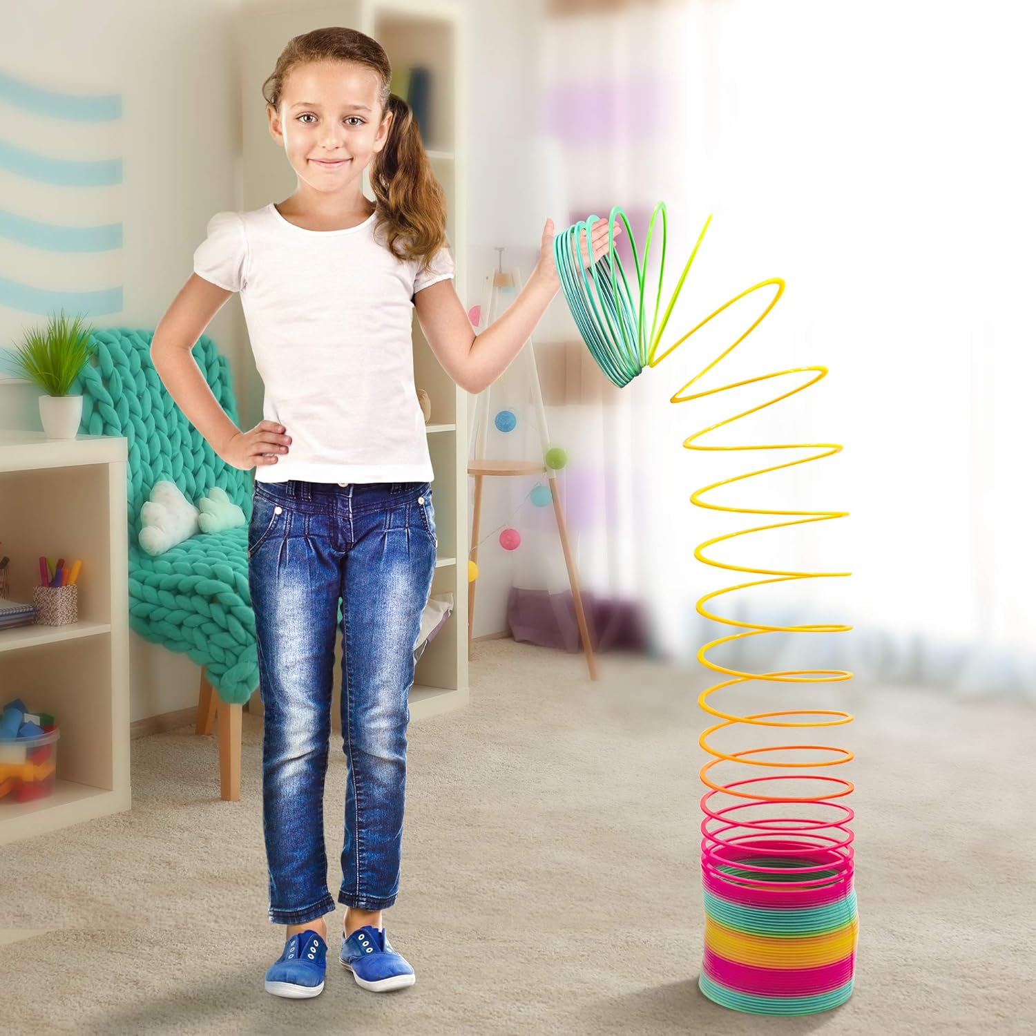 Giant Rainbow Coil Springs Toy