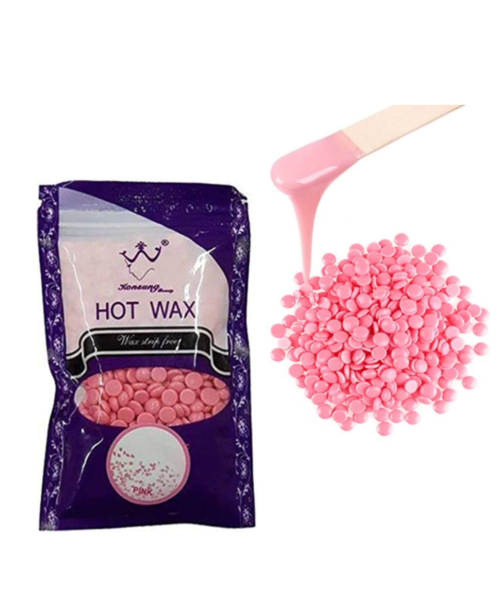 Hot Film Wax Beans Pink and Tea Tree Variants