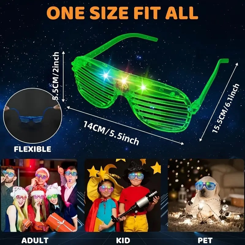 Shutter Shade Glasses Luminous Glasses 5-Pieces