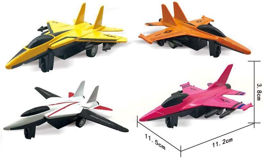 Pull Back Airplane Toy Set Die Cast Alloy 4-Pieces