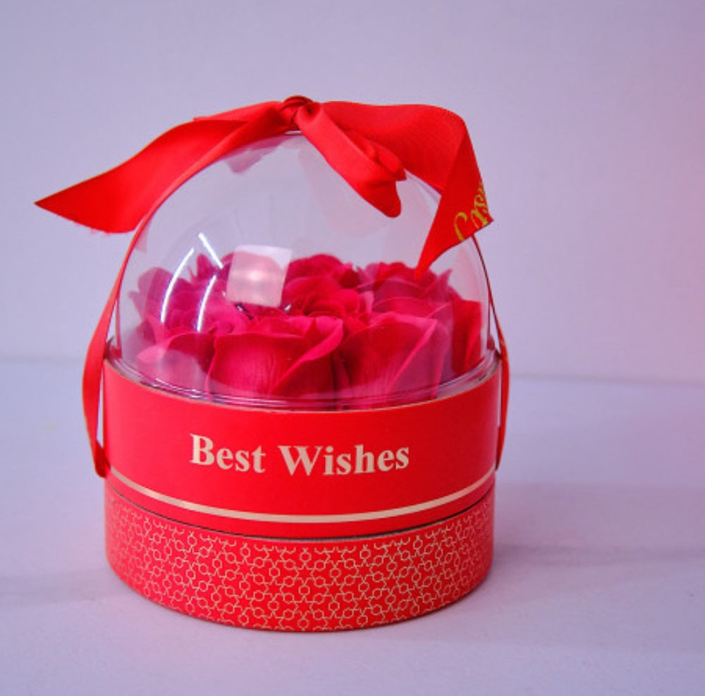 Eternal Red Roses Jewelry Gift Box
