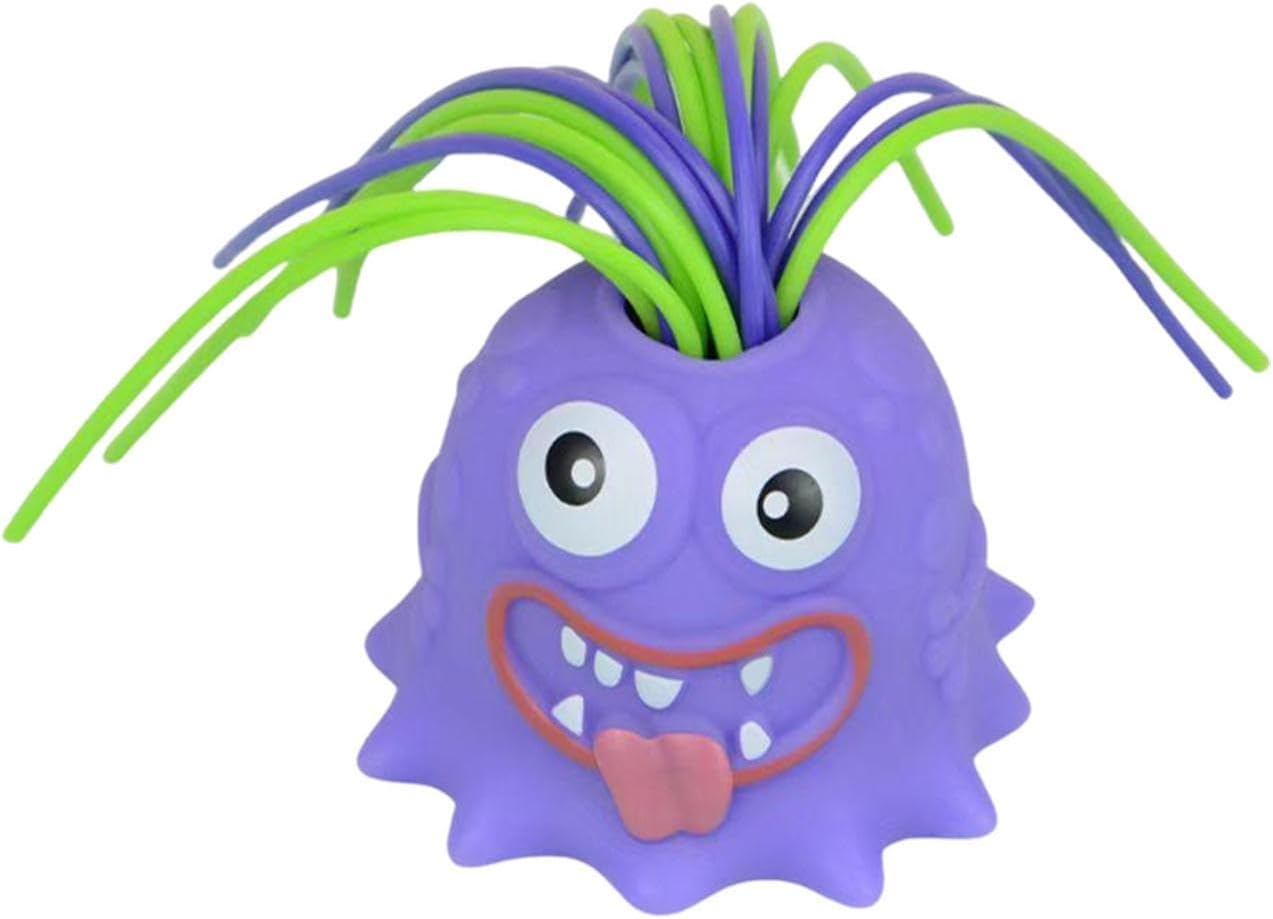 Screaming Monster Toys Wide Applicability Playful Interactions Pull Its Hair Toys Stress Relief Novelty Fun Toys for Boys Girls 1-Piece (purple)