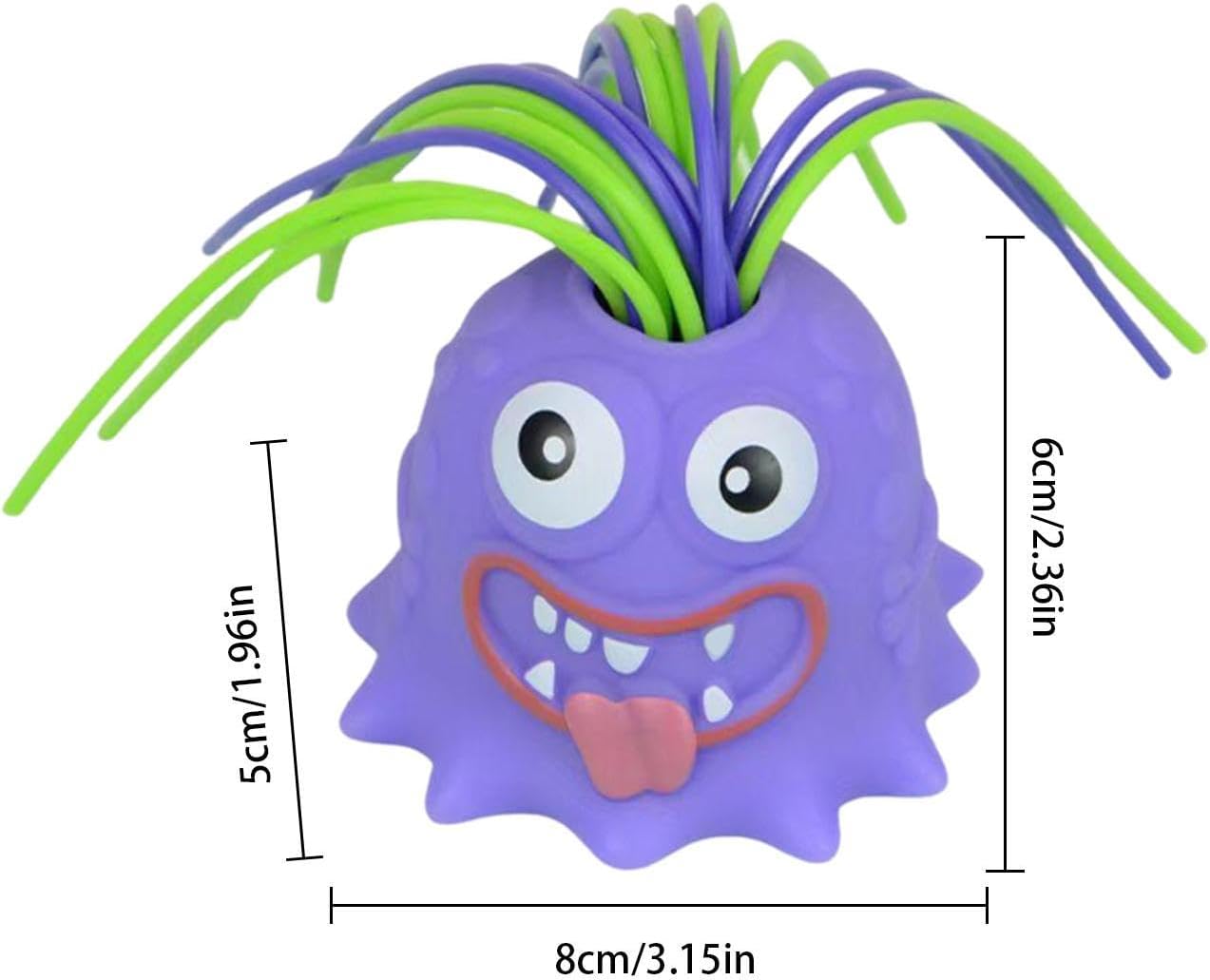 Screaming Monster Toys Wide Applicability Playful Interactions Pull Its Hair Toys Stress Relief Novelty Fun Toys for Boys Girls 1-Piece (purple)