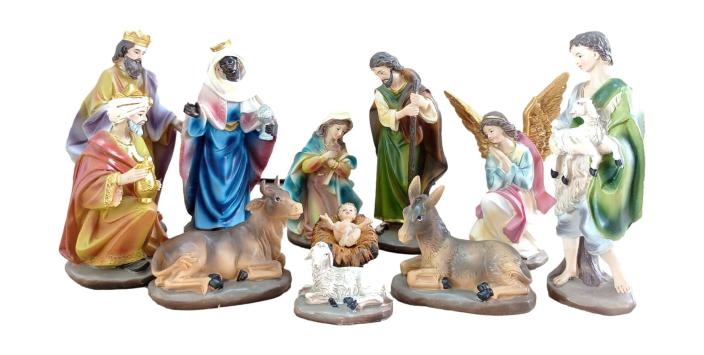 11-Pieces Traditional Nativity Scene Christmas Decoration Figurine