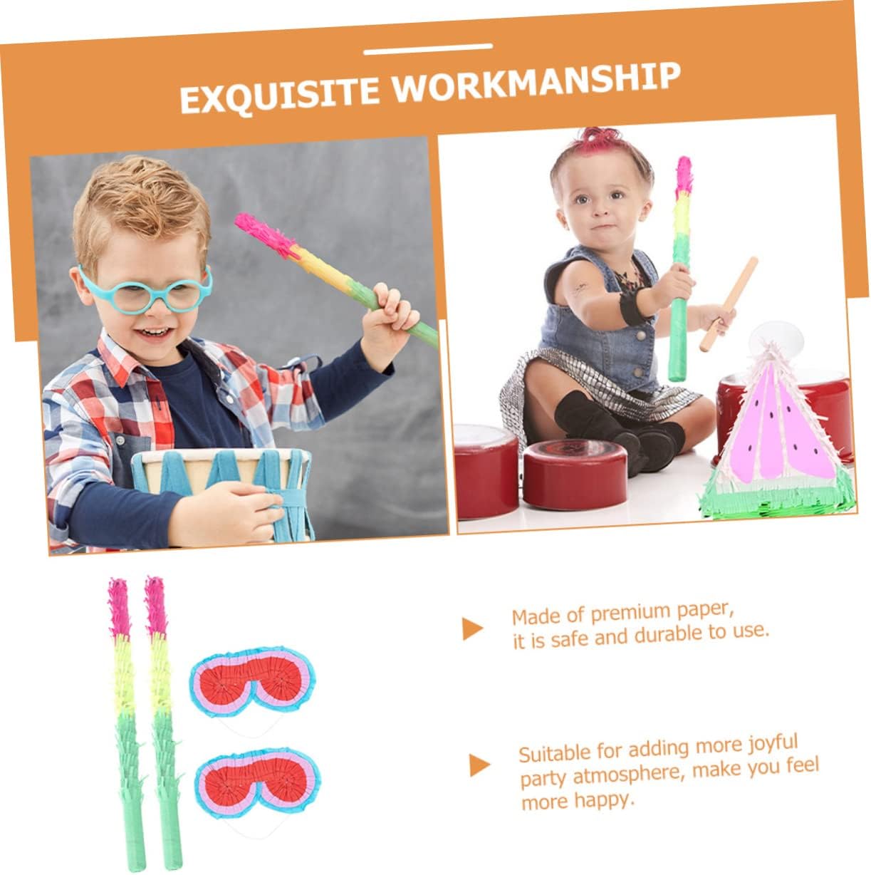 Pinata Stick And Blindfold 2-Sets