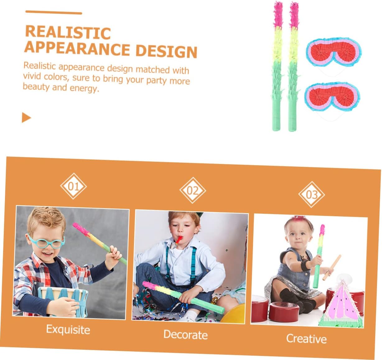 Pinata Stick And Blindfold 2-Sets