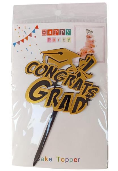 1-Piece Congrats Grad Cake Topper