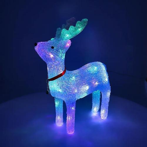 Lamp Lighting Deer Christmas Decoration 24cm