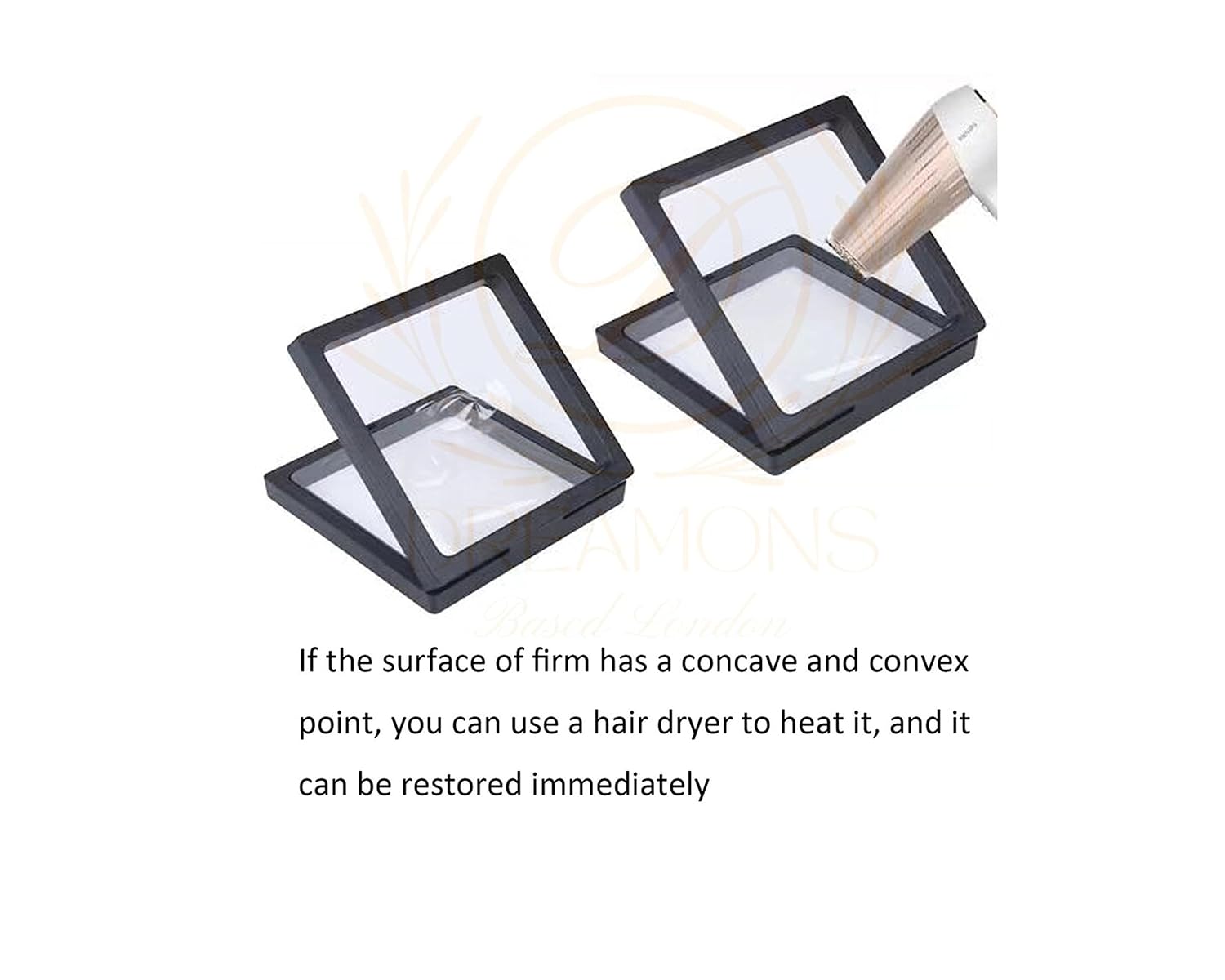 10-Pieces Floating Thin Film Jewelry Storage Box Case Holder for Ring Necklace Bracelet and Earring