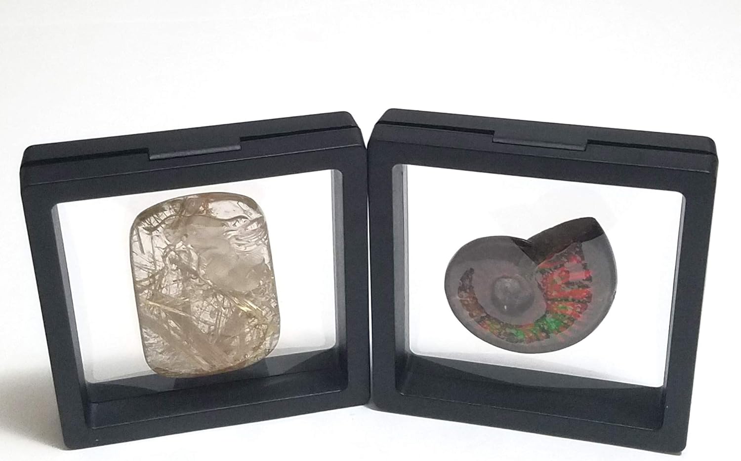 10-Pieces Floating Thin Film Jewelry Storage Box Case Holder for Ring Necklace Bracelet and Earring