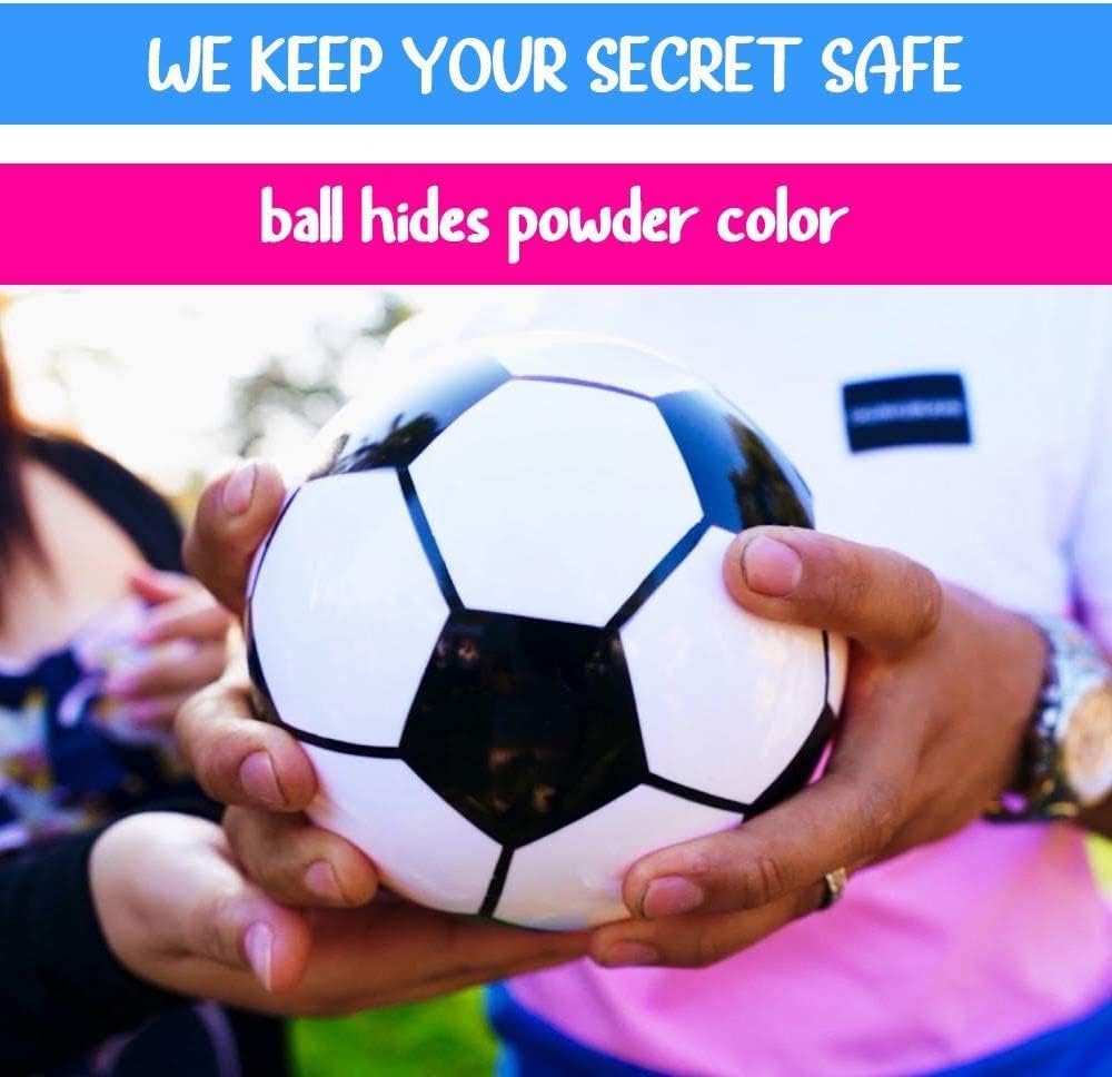 Gender Reveal Baby Girl Soccer Ball with Pink Powder 10x10x10 CM