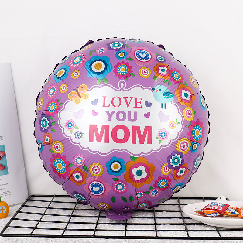 Mother's Day Party Balloons Mother's day Party Decorations Foil 2-Pieces Assorted Design