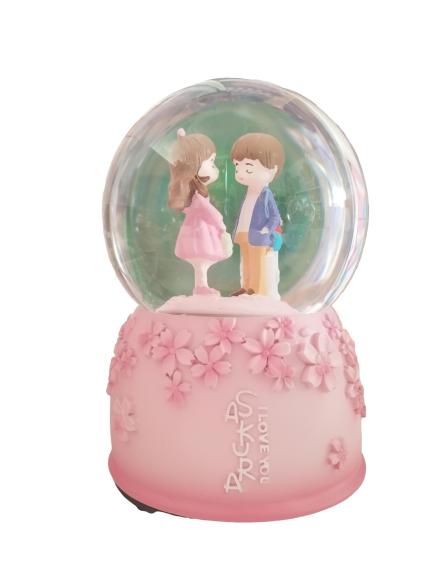 Musical Rotating Crystal Couple Ball