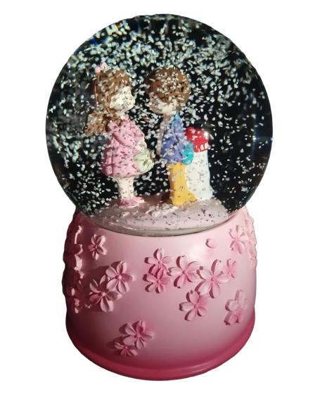 Musical Rotating Crystal Couple Ball