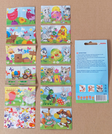 12-Pieces Shrink Wrap Assorted Design for Easter Celebration